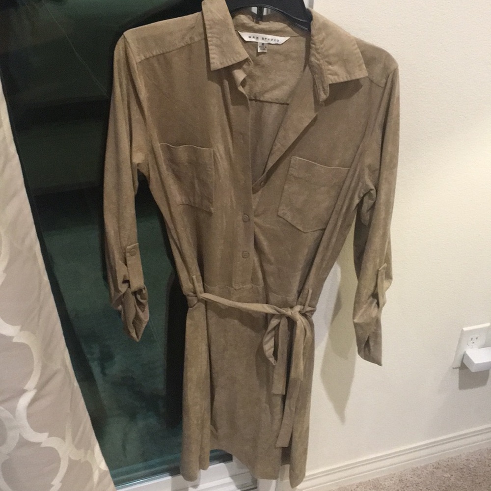 Tan Shirt Dress